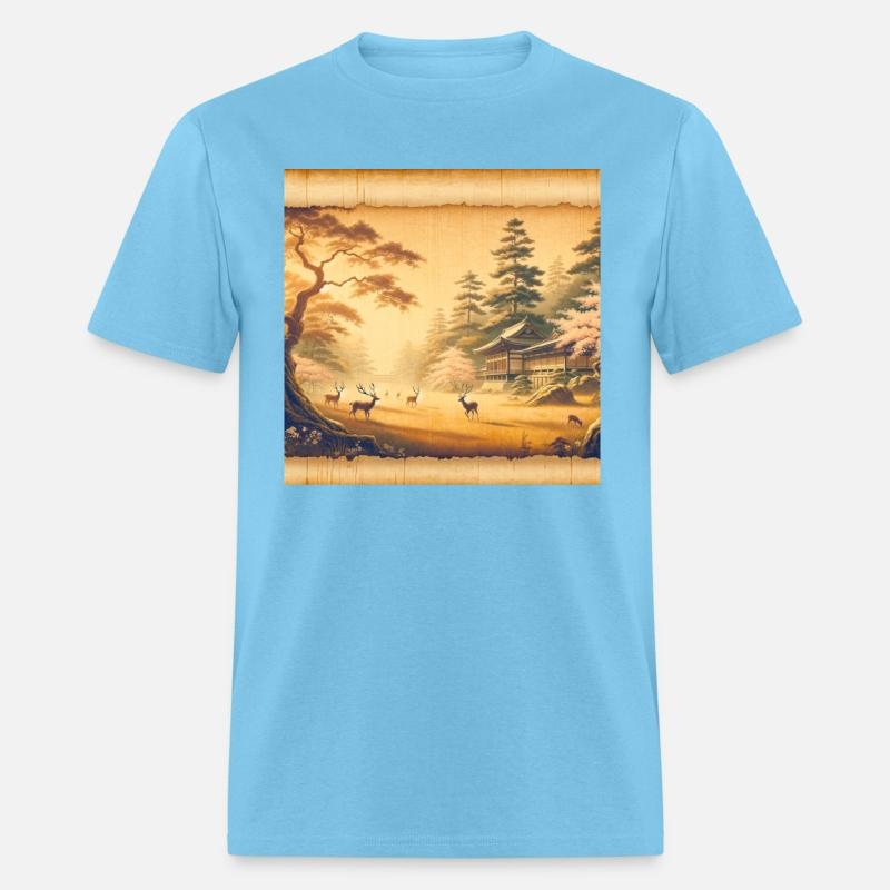 Classic Nature Scenery Papyrus Scroll Japanese Art