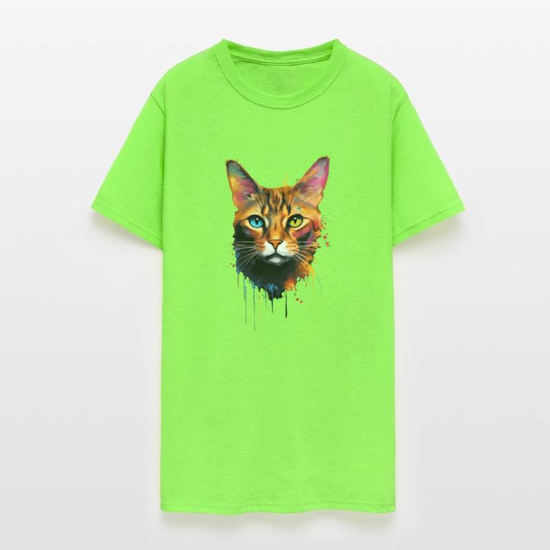 Color Explosion Abyssinian Cat Abstract