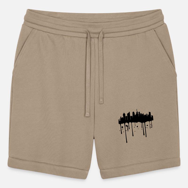 color stamp drop graffiti city metropolis silhouet