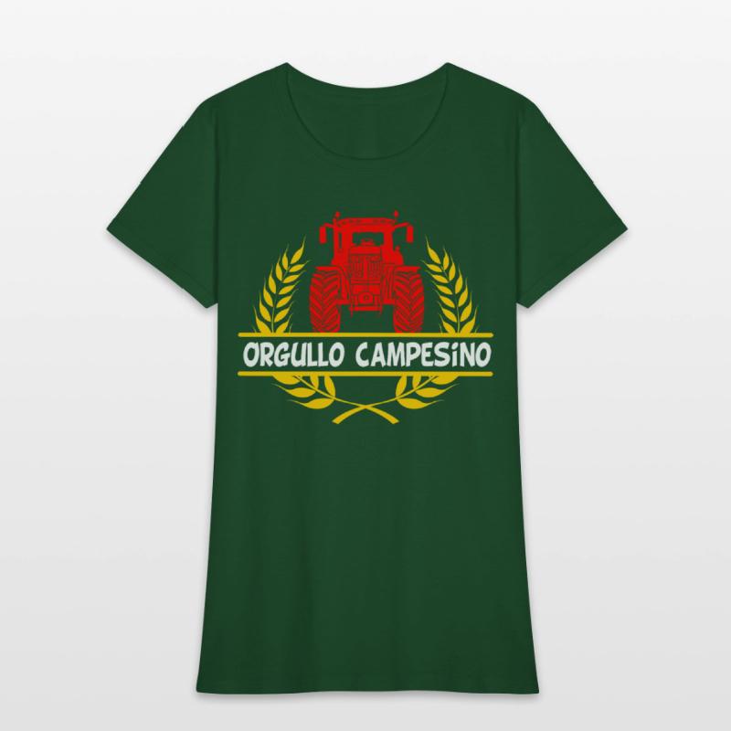 Color Tractor Design Orgullo Campesino in Yellow