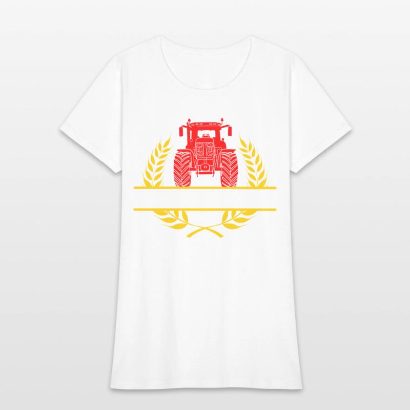 Color Tractor Design Orgullo Campesino in Yellow
