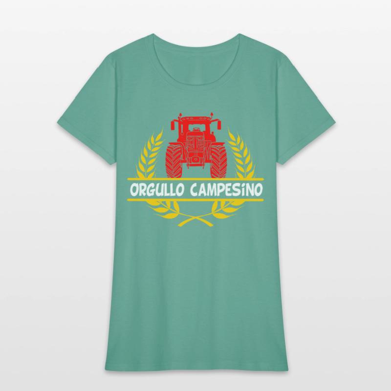 Color Tractor Design Orgullo Campesino in Yellow
