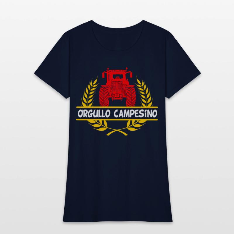 Color Tractor Design Orgullo Campesino in Yellow