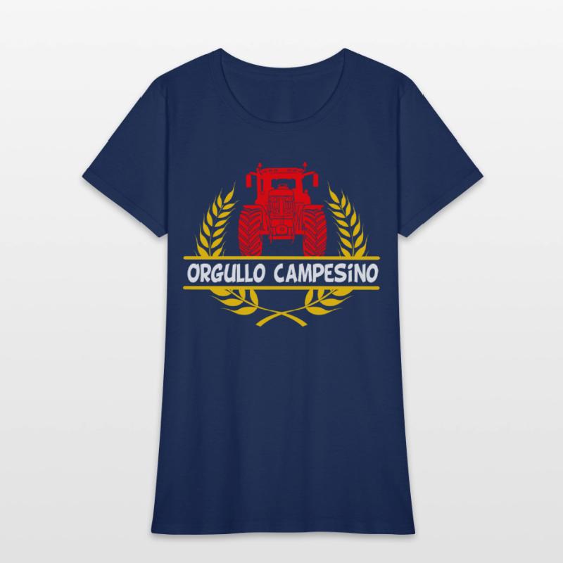 Color Tractor Design Orgullo Campesino in Yellow
