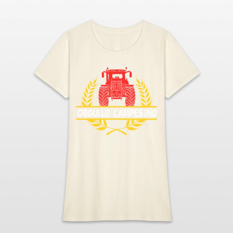 Color Tractor Design Orgullo Campesino in Yellow