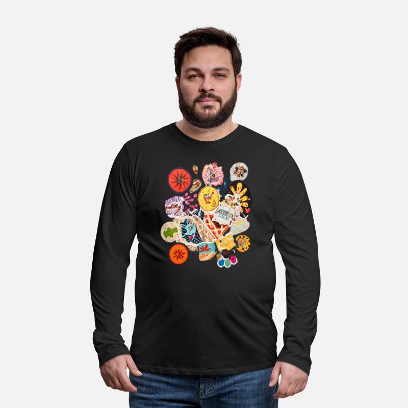 Colorful Artistic Collage of Stickers