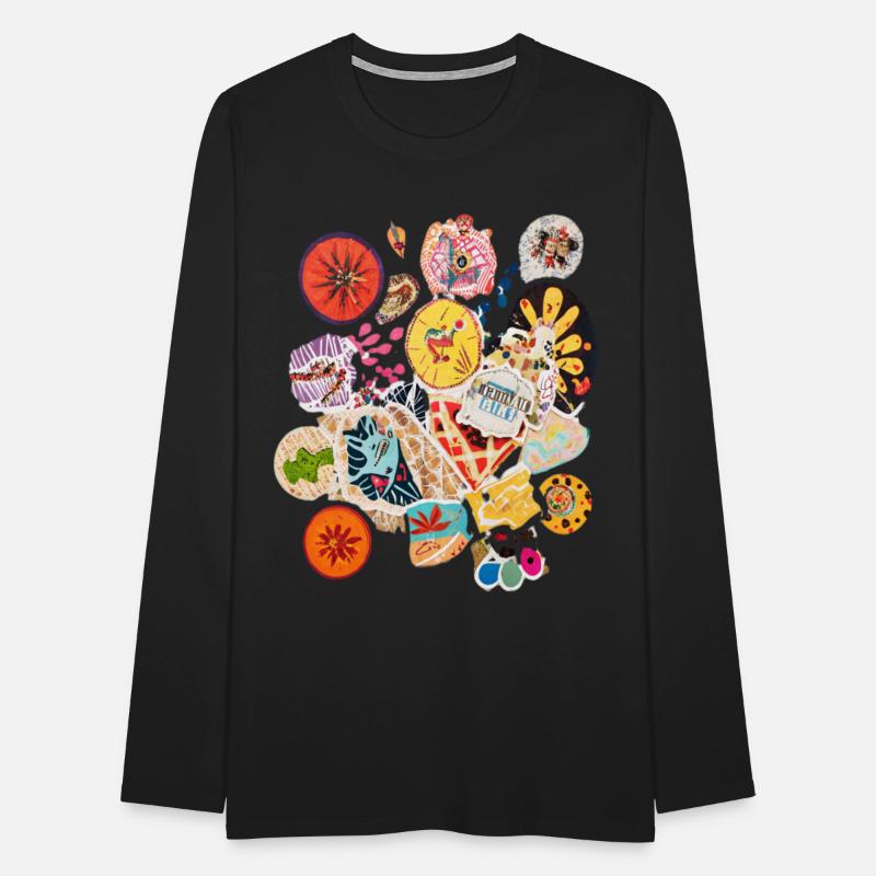 Colorful Artistic Collage of Stickers