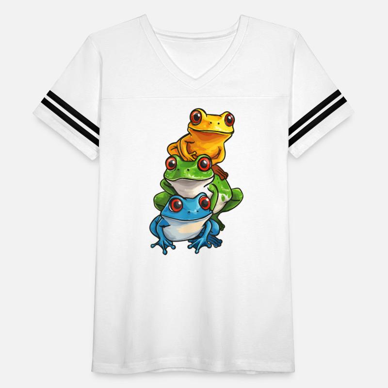 Colorful Frogs Stacking Design