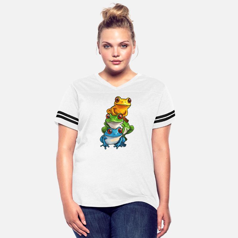 Colorful Frogs Stacking Design