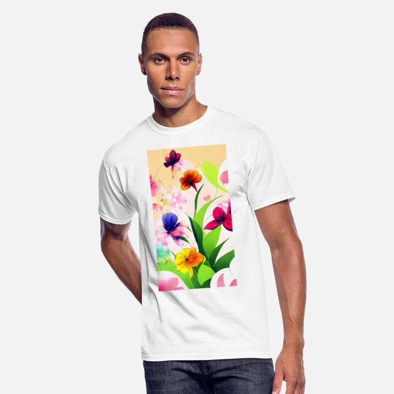 Colorful multicolored bright picture. Painted