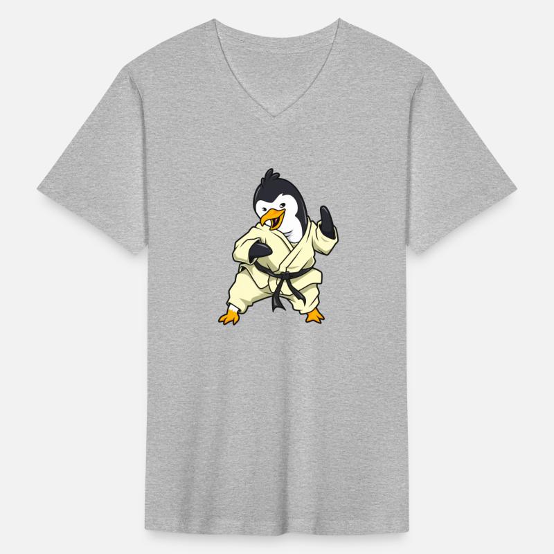 Comic Pinguin Does Karate