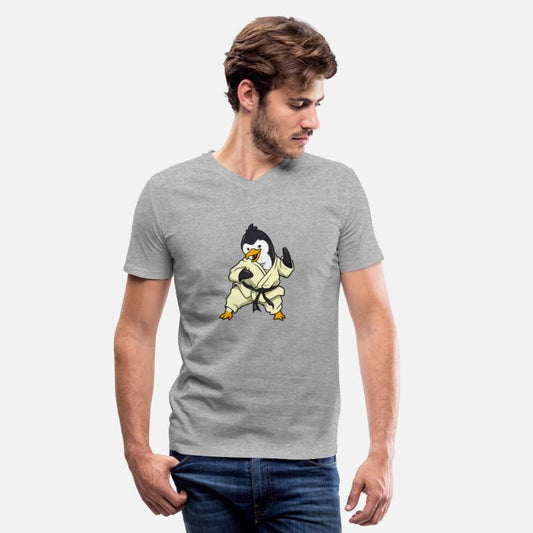 Comic Pinguin Does Karate