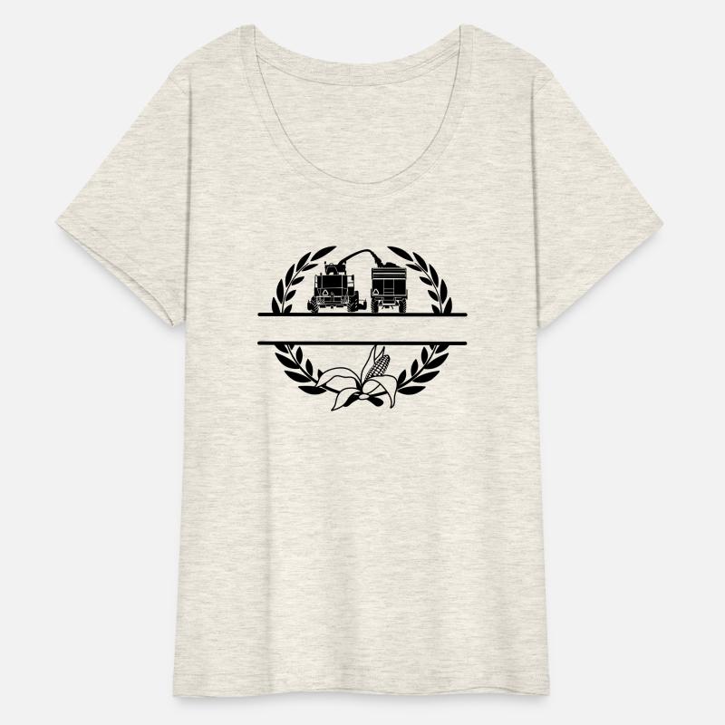 Corn chopper in laurel wreath