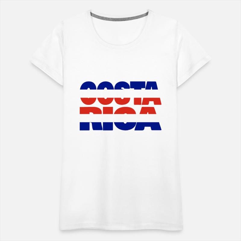 Costa Rica flag stencil