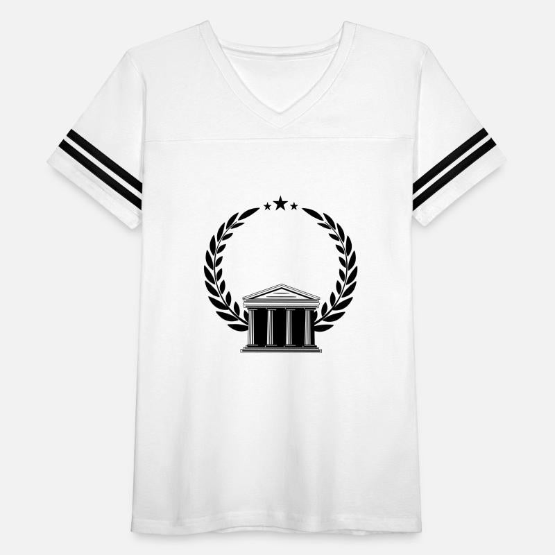 Court in laurel wreaths