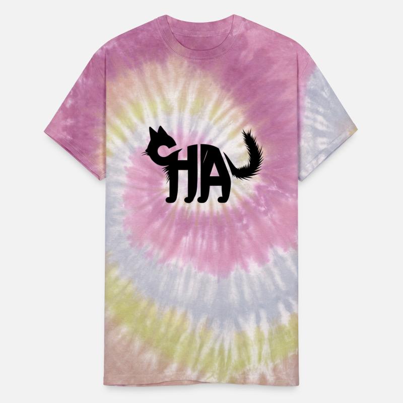 Creative Cat Silhouette with "CHA" Typography