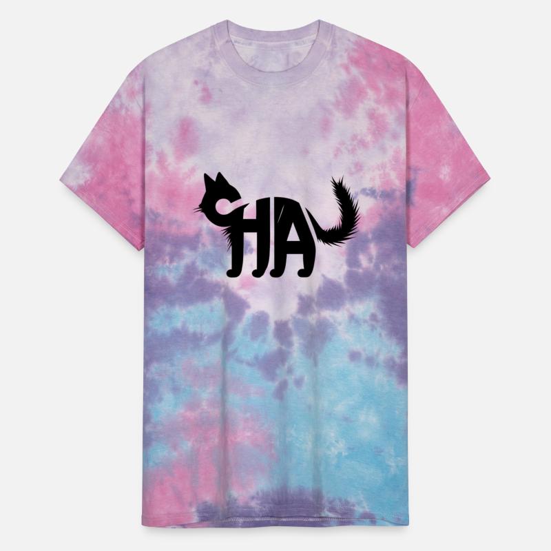 Creative Cat Silhouette with "CHA" Typography