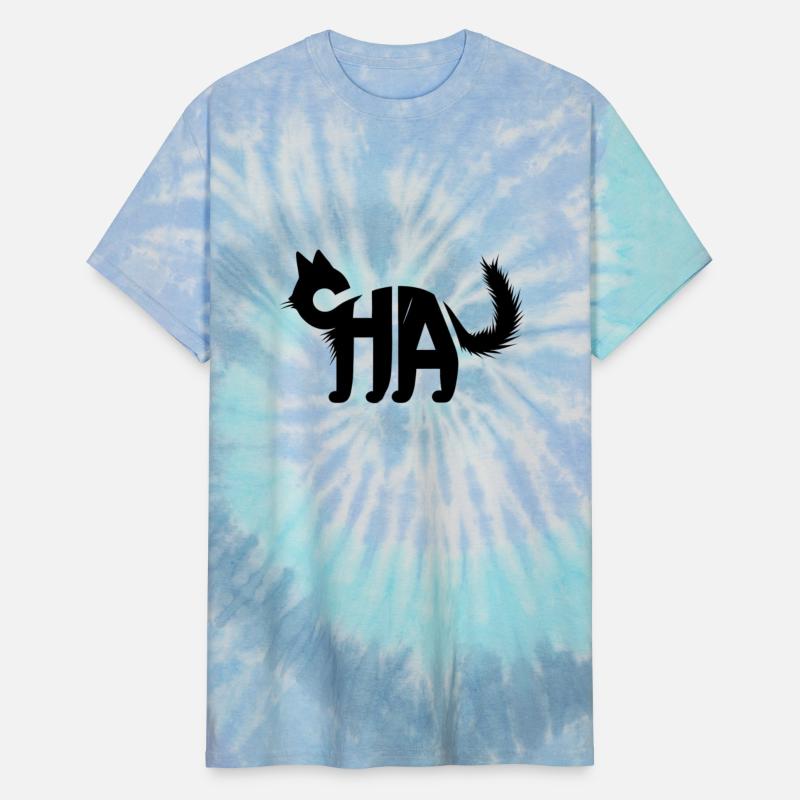 Creative Cat Silhouette with "CHA" Typography