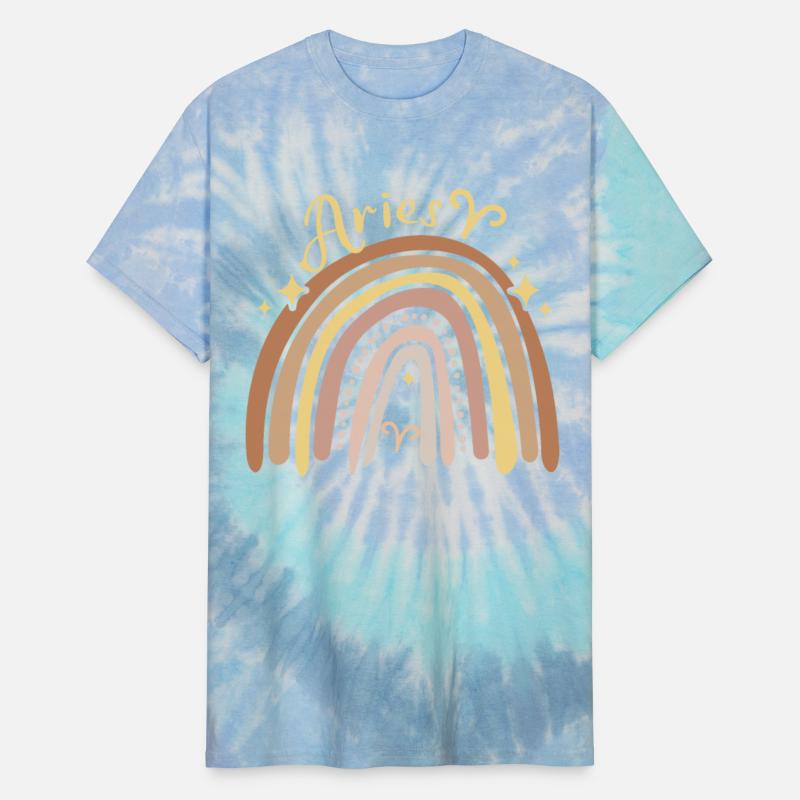 Cute Aries Star Sign Zodiac Bohemian Boho Rainbow