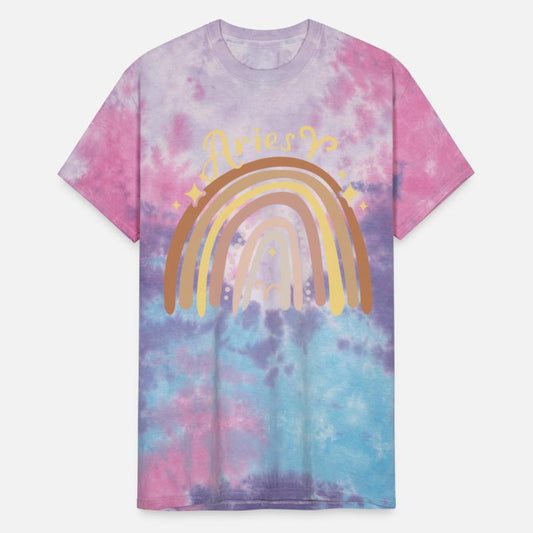 Cute Aries Star Sign Zodiac Bohemian Boho Rainbow