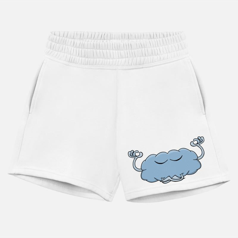 Cute cloud meditating