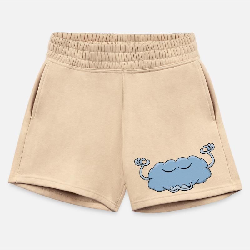 Cute cloud meditating