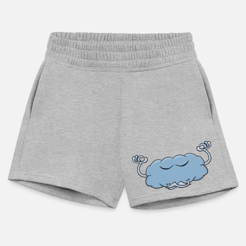 Cute cloud meditating