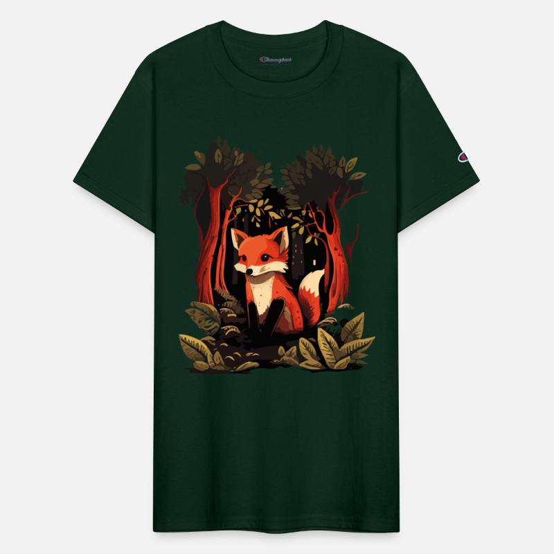 cute fox in the forest