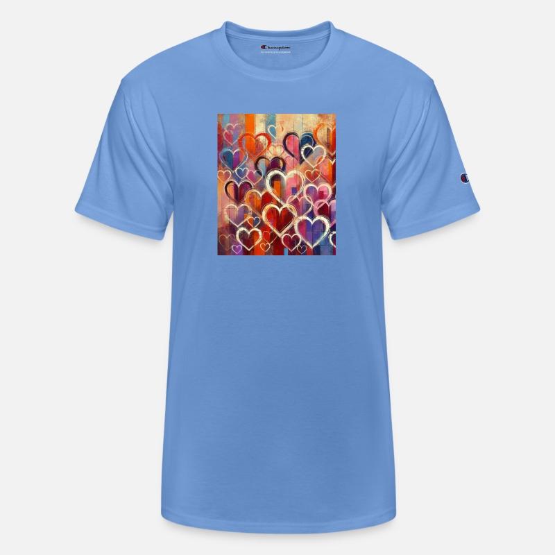 Cute Heart Colorful Dye Love Valentine's Day