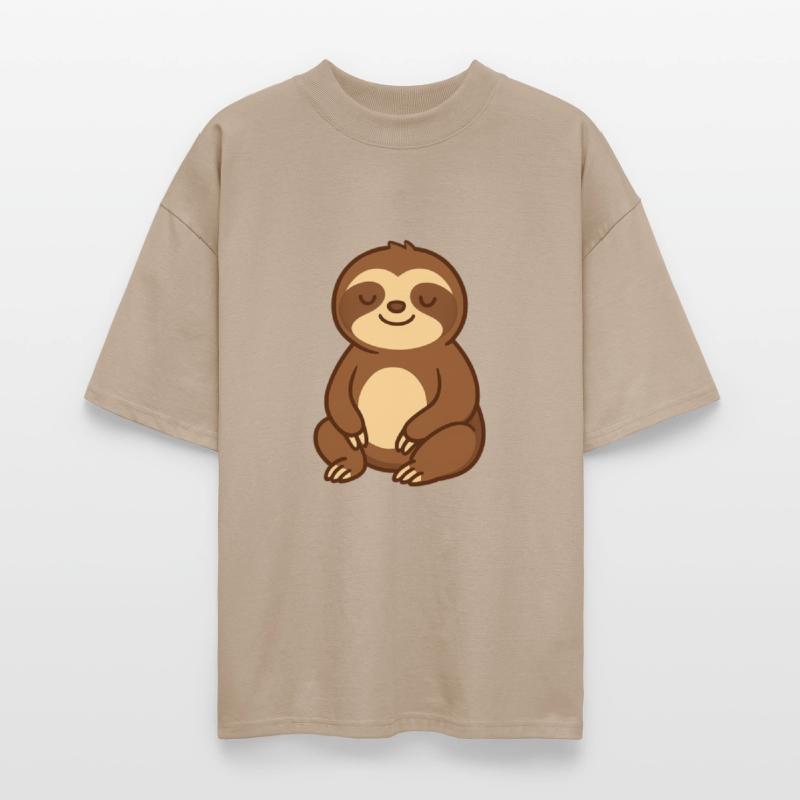 Cute Relaxed Sloth Cartoon