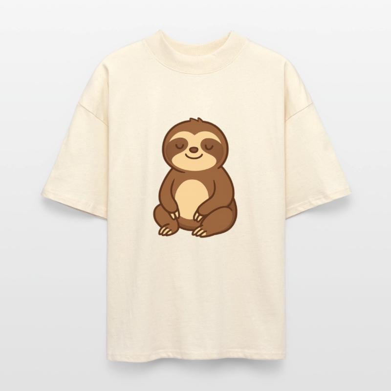 Cute Relaxed Sloth Cartoon