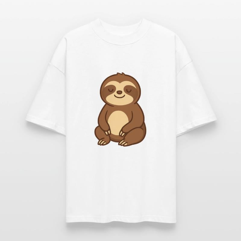 Cute Relaxed Sloth Cartoon
