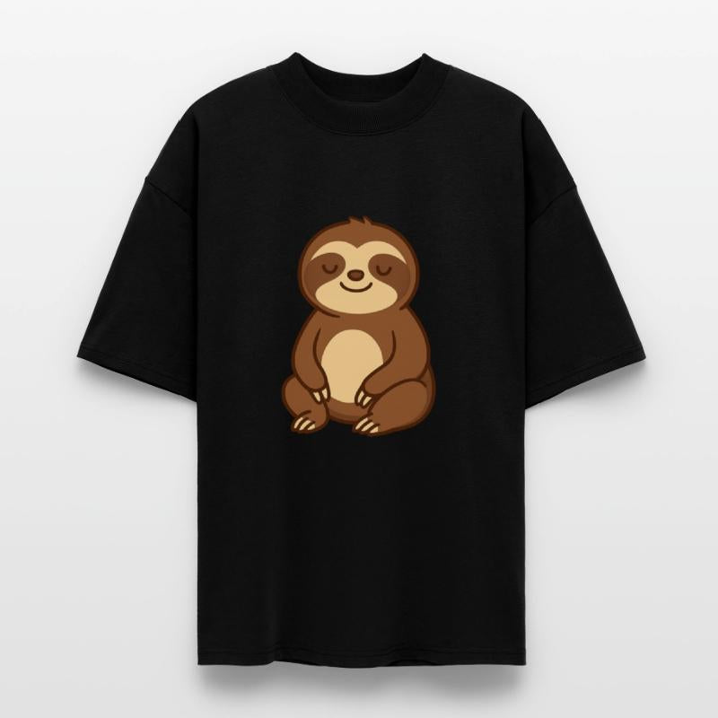 Cute Relaxed Sloth Cartoon
