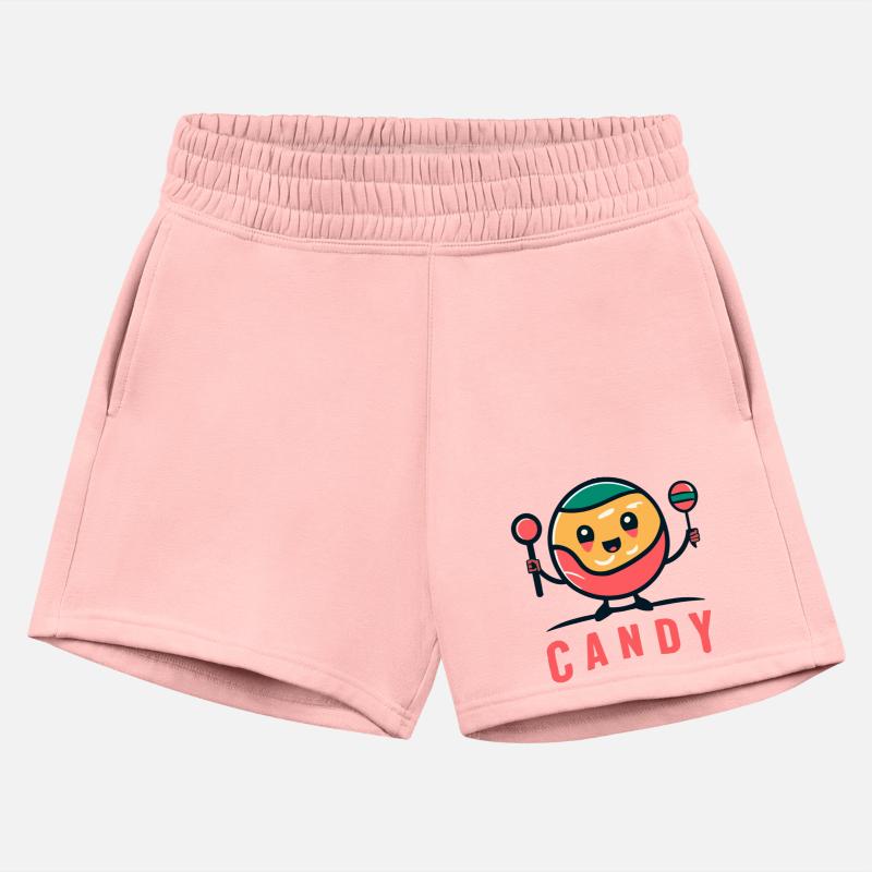 Cute Retro Candy Man With Lollipops + word "Candy"