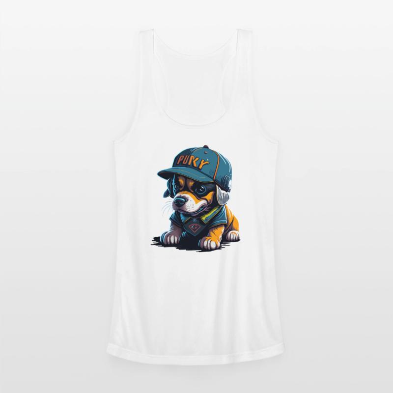 Cute Rottweiler Dog Wearing Baseball Hat