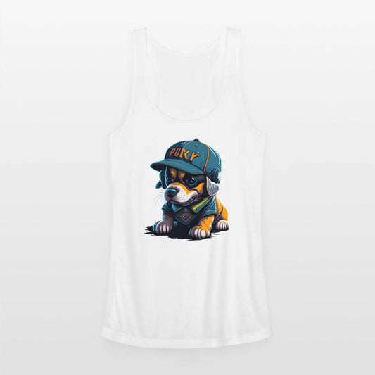 Cute Rottweiler Dog Wearing Baseball Hat