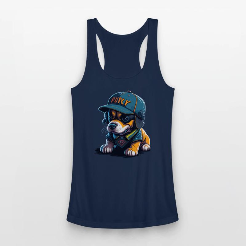 Cute Rottweiler Dog Wearing Baseball Hat