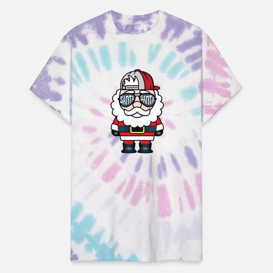 Cute Santa Claus Wearing the Hat Backwards