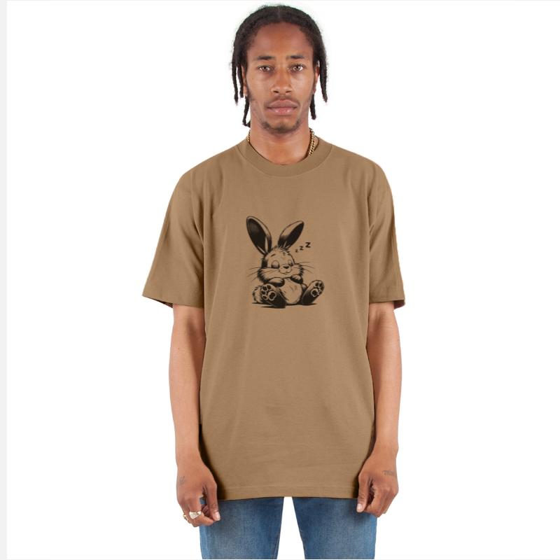 Cute Sleeping Baby Bunny With Big Ears