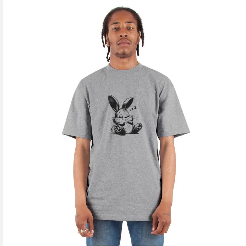 Cute Sleeping Baby Bunny With Big Ears