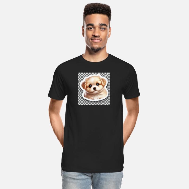 Cute White Puppy Sticker