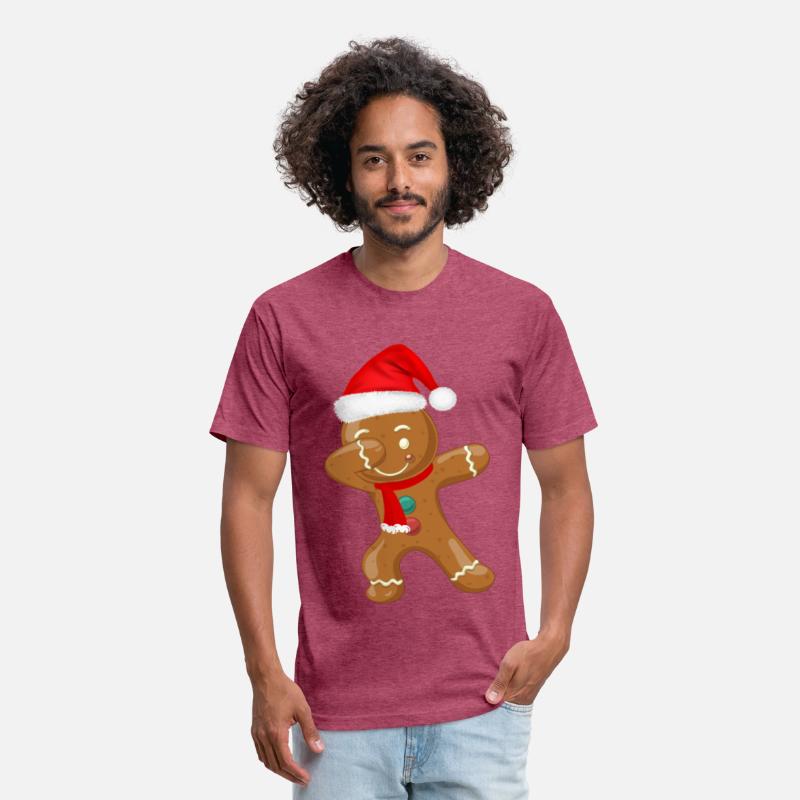 Dabbing Gingerbread Santa Hat Christmas Dancing