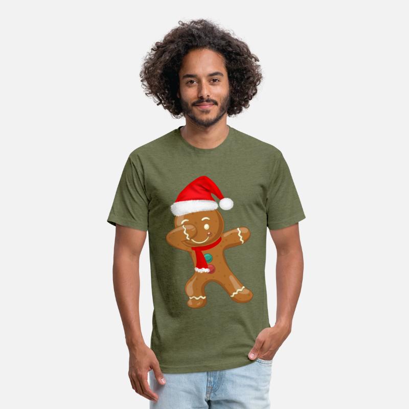 Dabbing Gingerbread Santa Hat Christmas Dancing