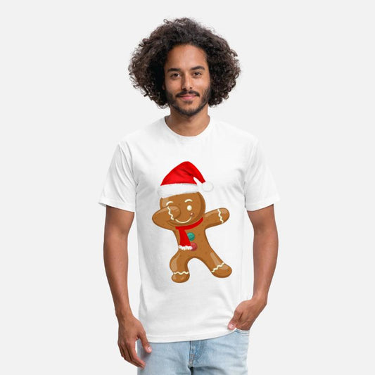 Dabbing Gingerbread Santa Hat Christmas Dancing