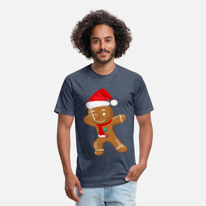 Dabbing Gingerbread Santa Hat Christmas Dancing