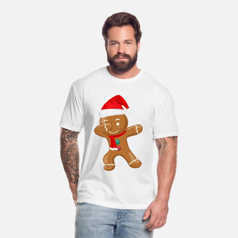 Dabbing Gingerbread Santa Hat Christmas Dancing
