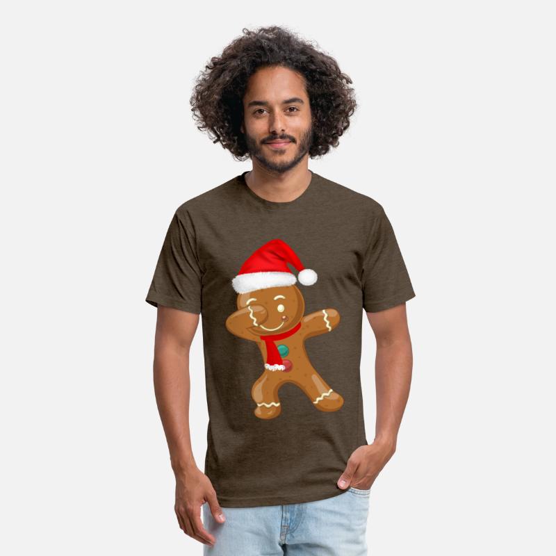Dabbing Gingerbread Santa Hat Christmas Dancing