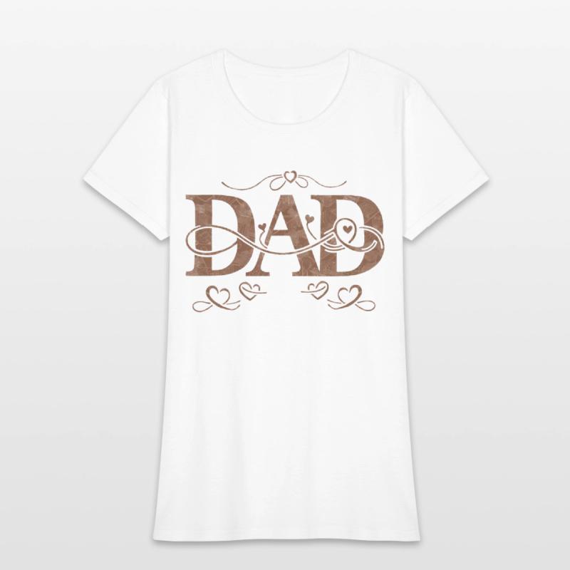 “DAD” with Heart Decorations