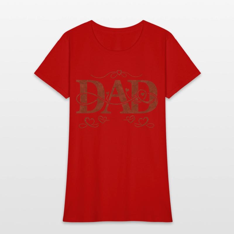 “DAD” with Heart Decorations