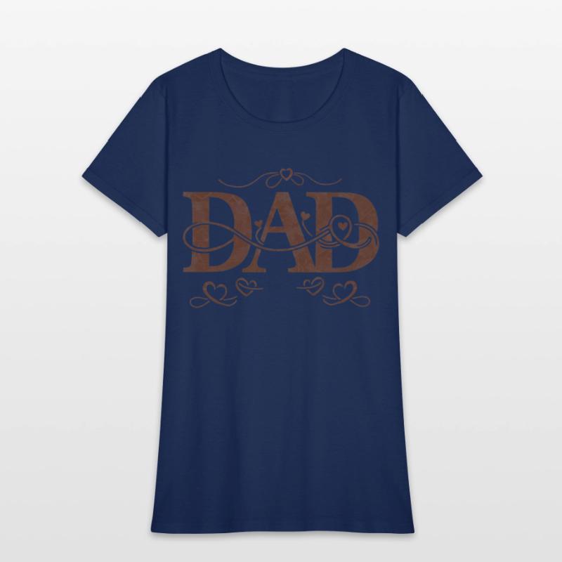 “DAD” with Heart Decorations